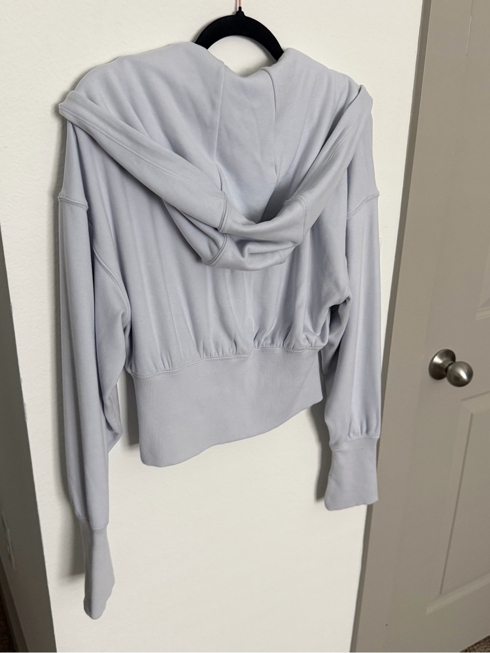Women's Light Purple Zip-Front Lounge Hoodie - Picture 5 of 5